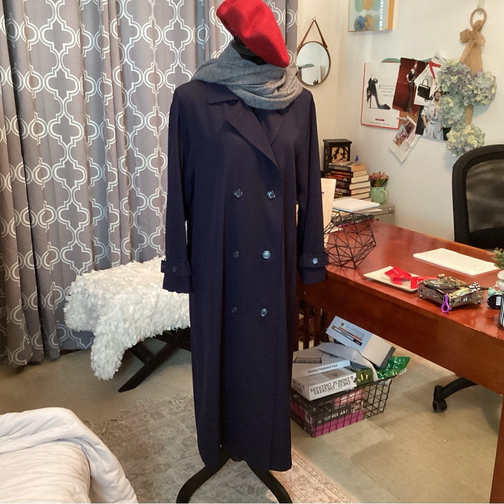 BILL BLASS Wool Trench Coat